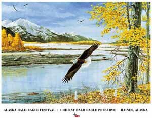 "Fall on the Chilkat" print